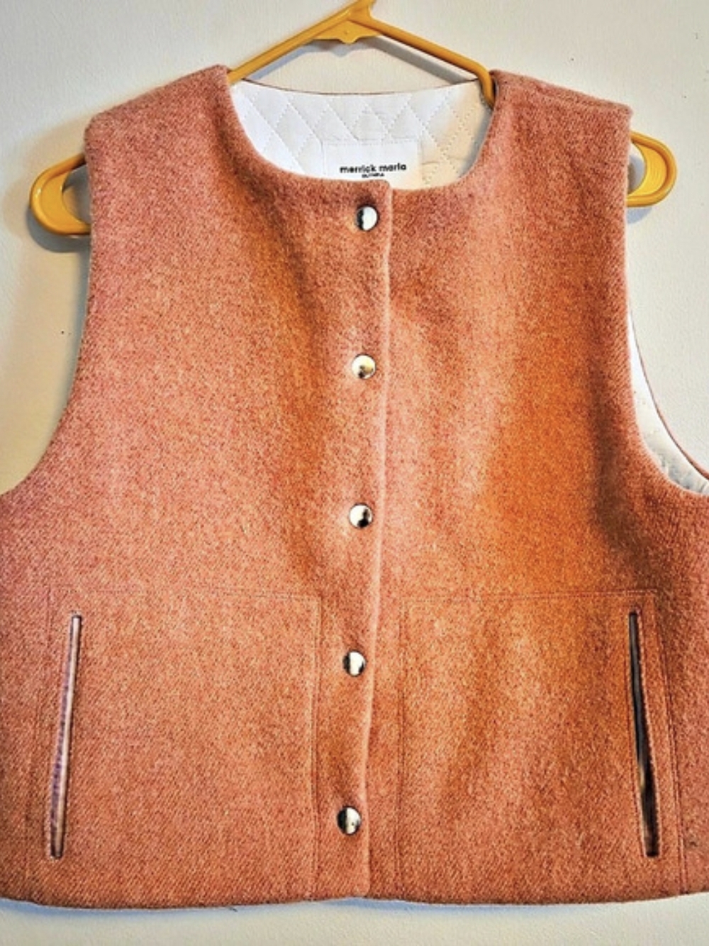 Merrick Maria Olympia Wool Vest, XS Regular Length